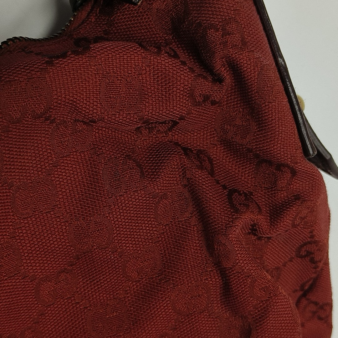 Monogram Canvas Top Handle Bag Red