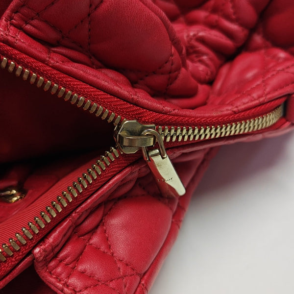 Dior Soft Cannage Lambskin Red