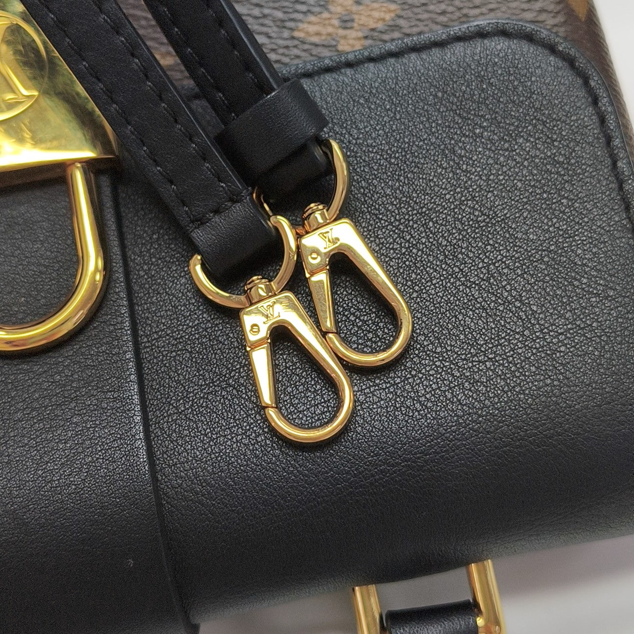 LOCKY BB Monogram Coated Canvas Brown