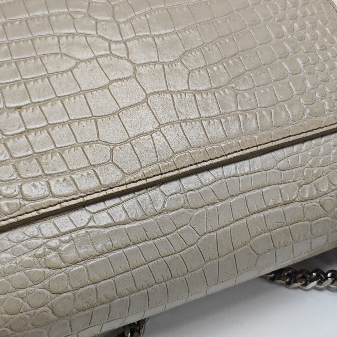 SUNSET Medium Calfskin Beige