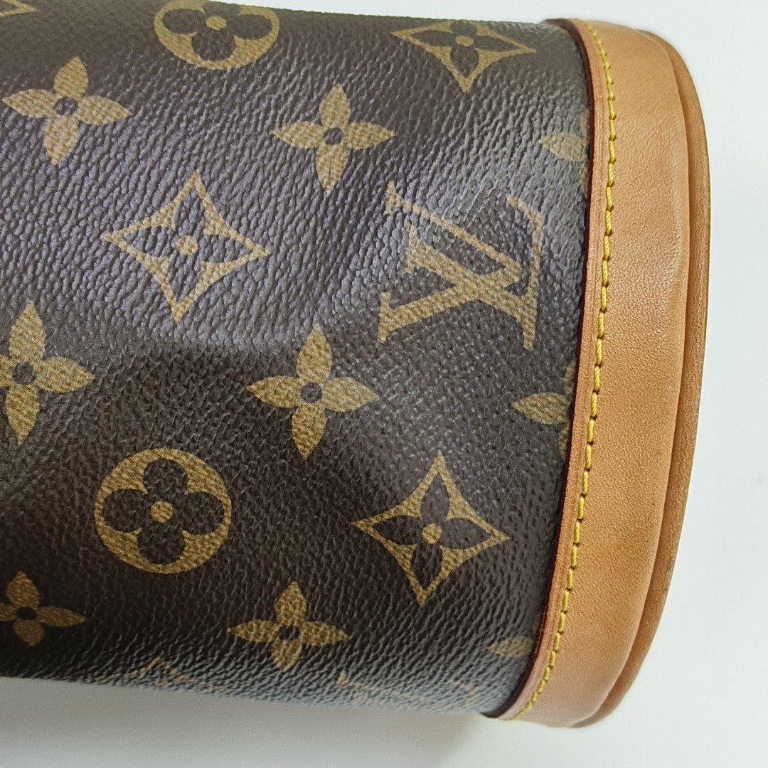 DUFFLE Monogram Coated Canvas Brown