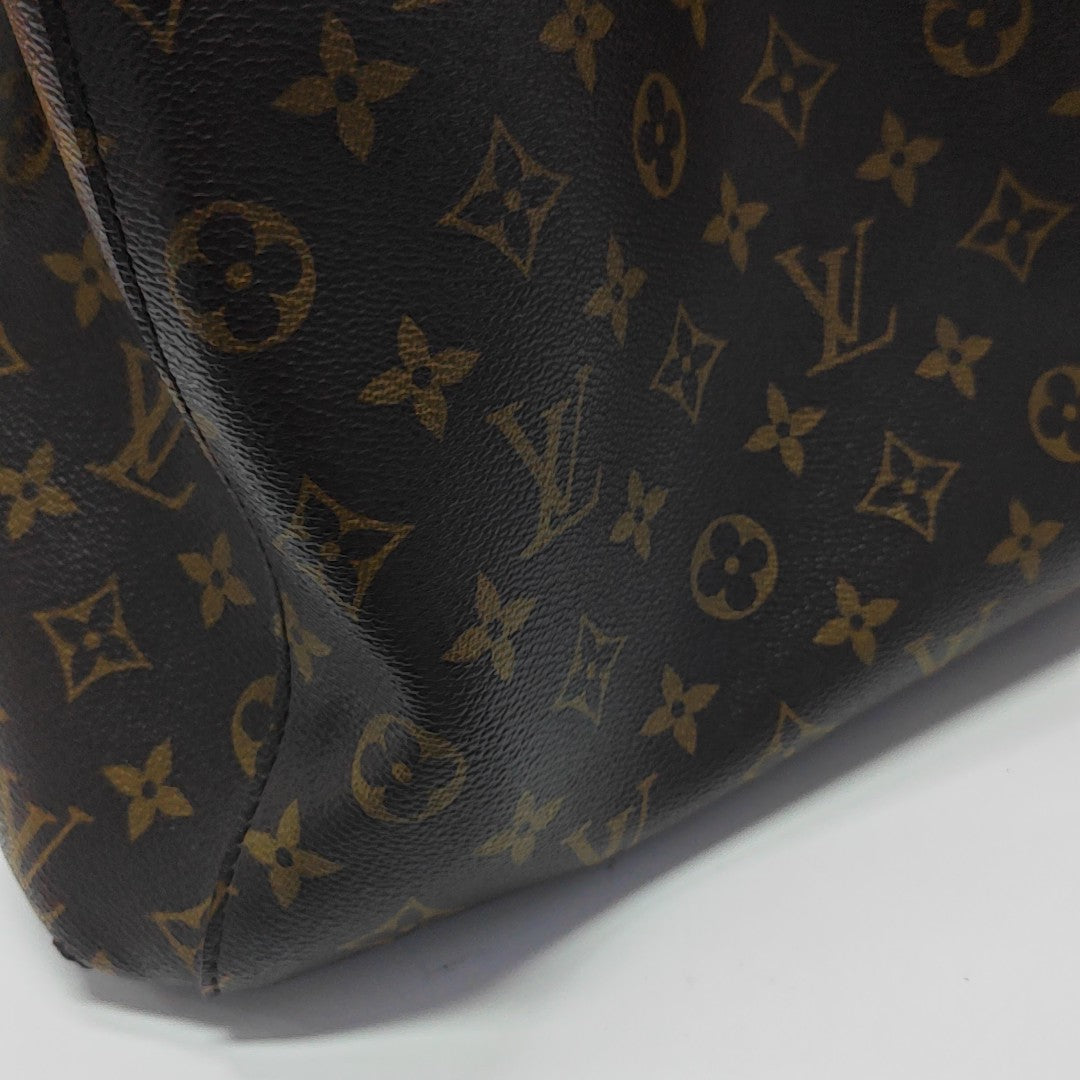 MONTAIGNE MM Monogram Coated Canvas Brown