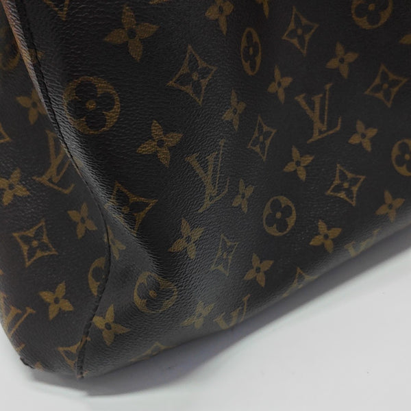 MONTAIGNE MM Monogram Coated Canvas Brown