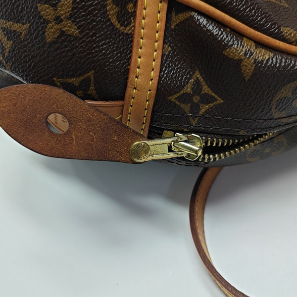 MONTORGUEI PM Monogram Coated Canvas Brown