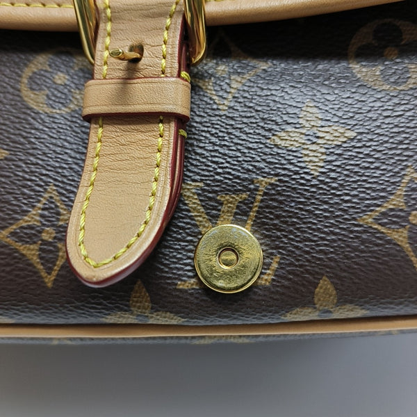 DIANE Monogram Coated Canvas Brown