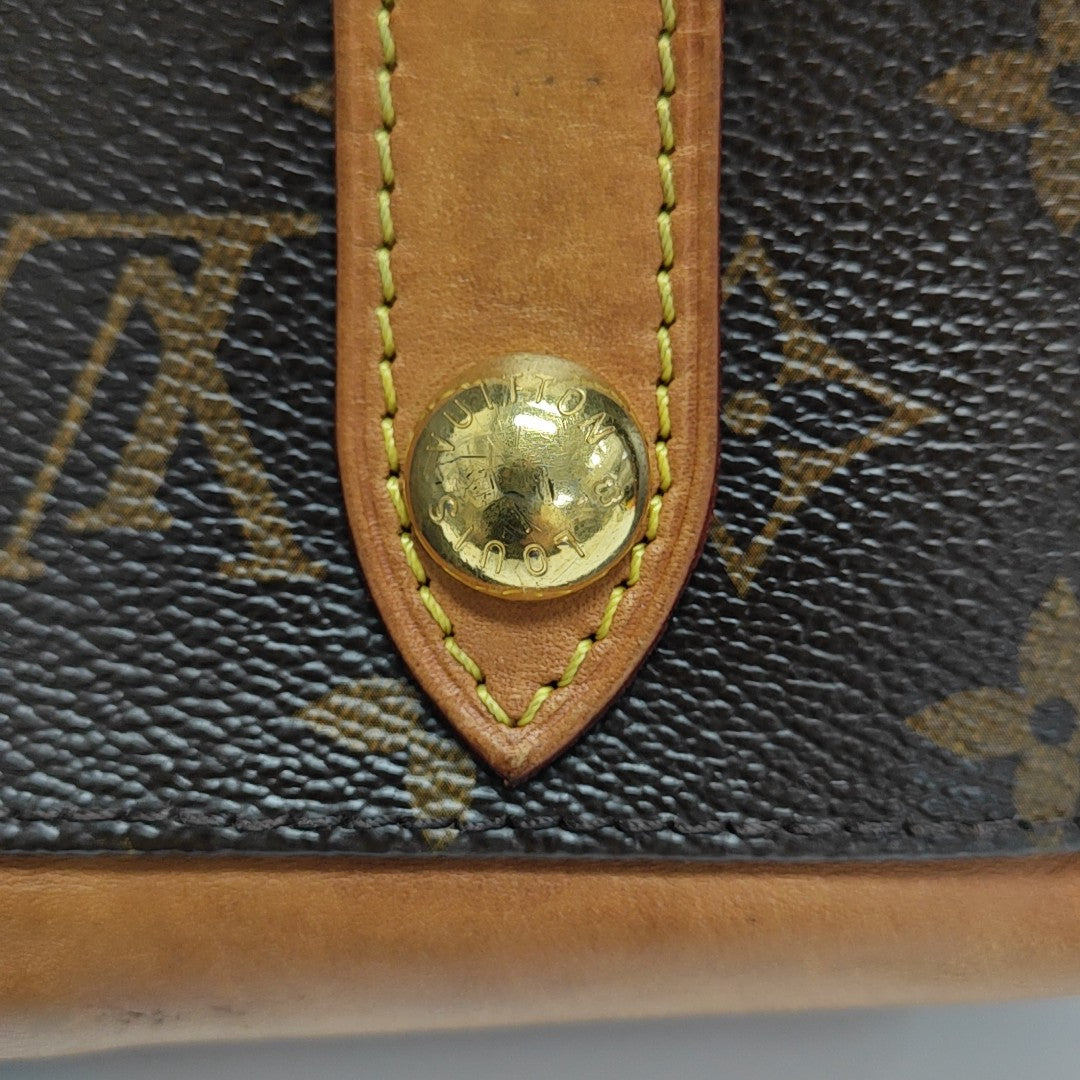 RETIRO GM Monogram Coated Canvas Brown
