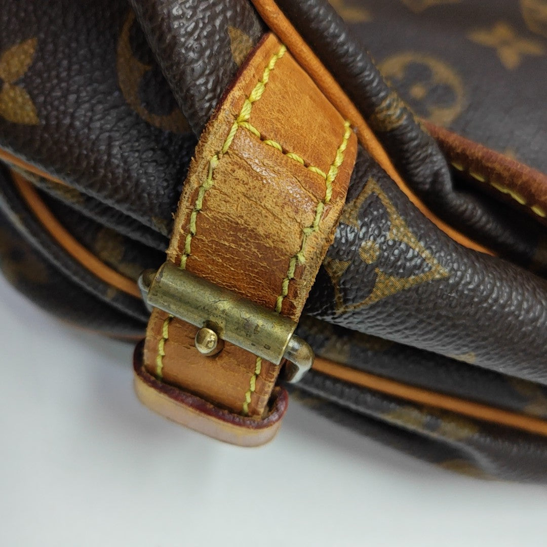 SAUMUR Monogram Coated Canvas Brown