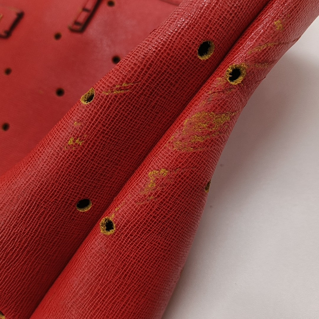 Calfskin Tote Bag Orange