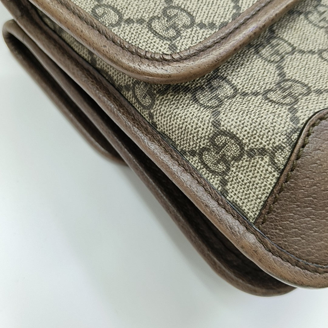 Neo Vintage Small Monogram Coated Canvas Beige