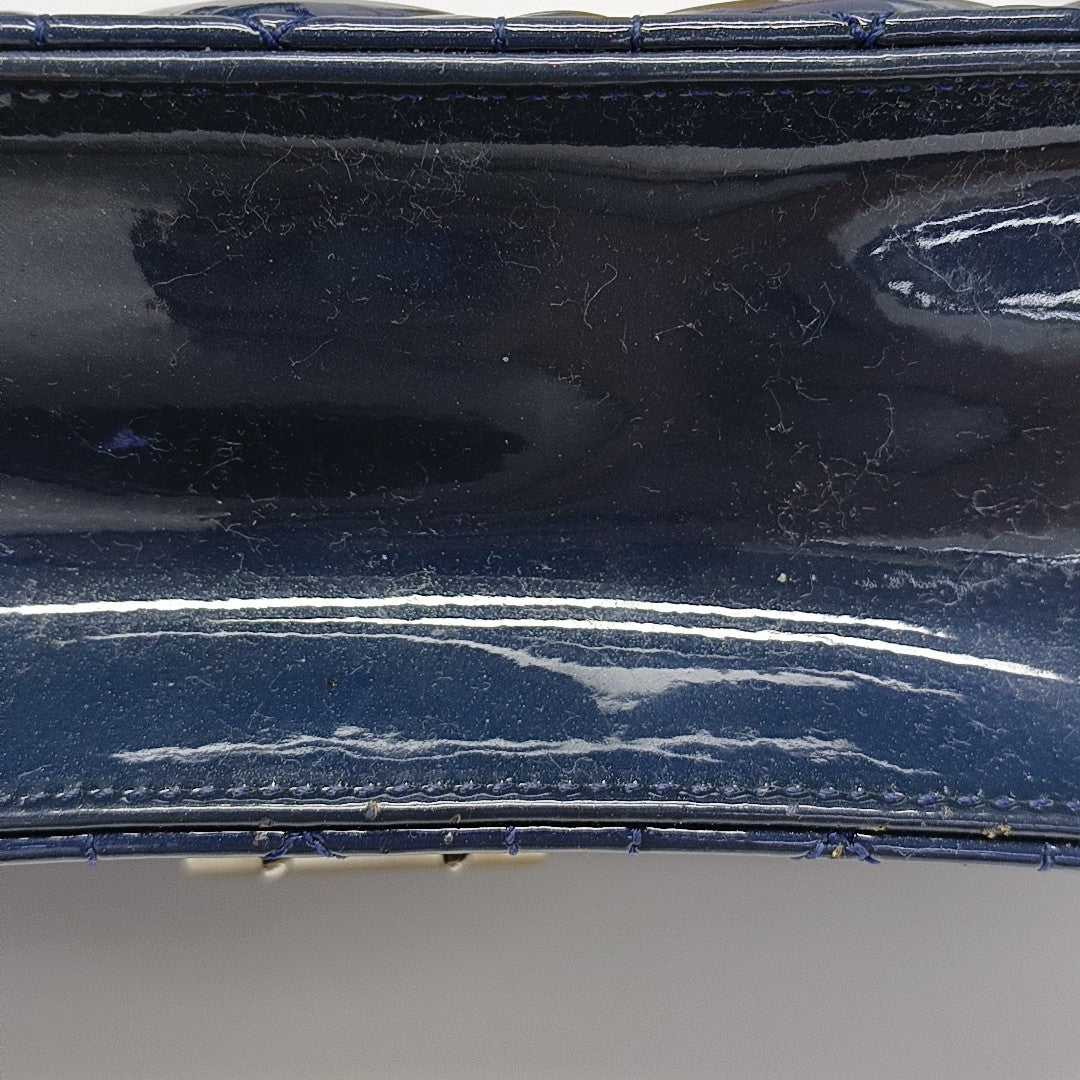Rendez-Vous Cannage Patent Leather Blue