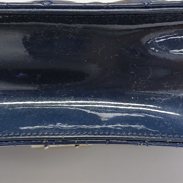 Rendez-Vous Cannage Patent Leather Blue