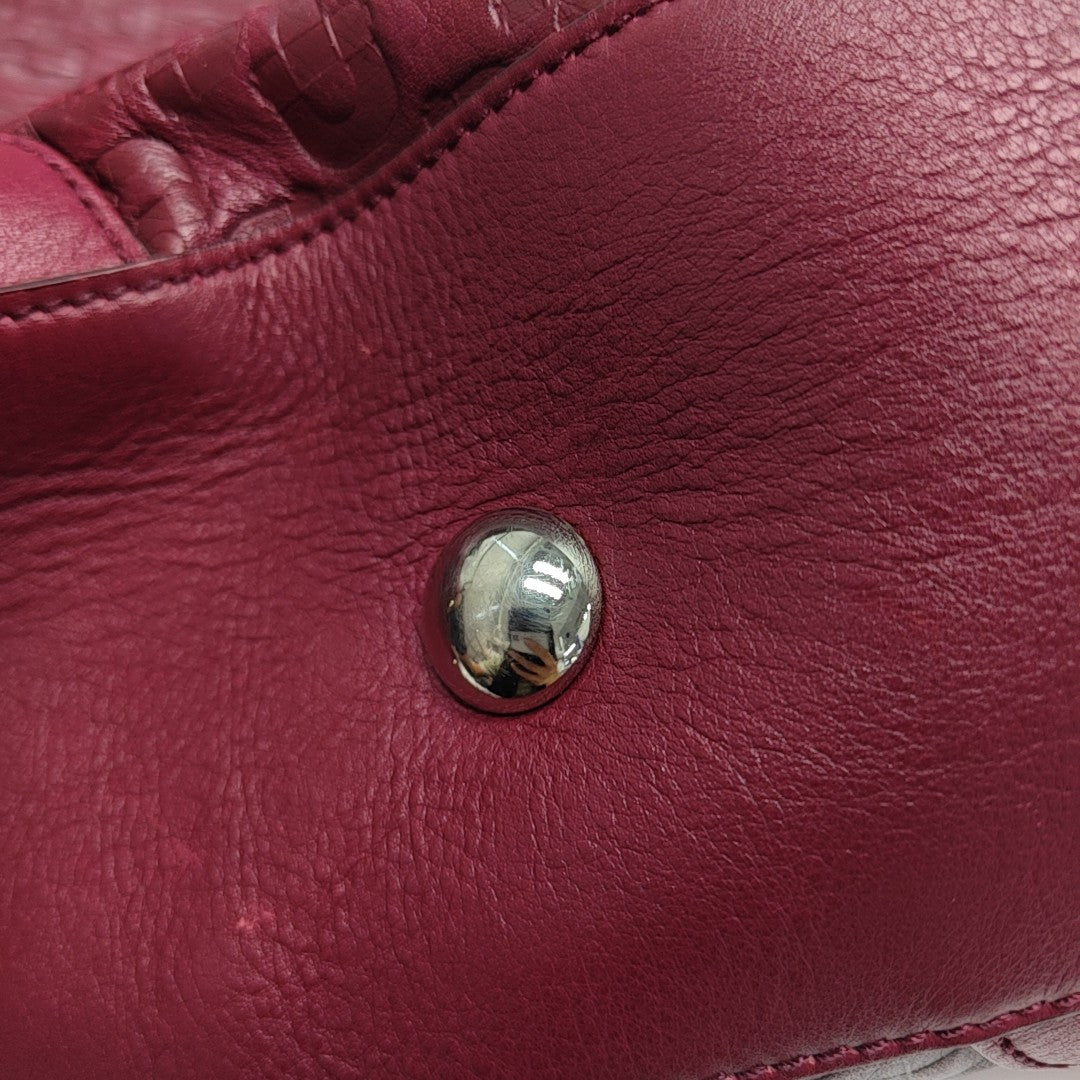 Calfskin Tote Bag Red