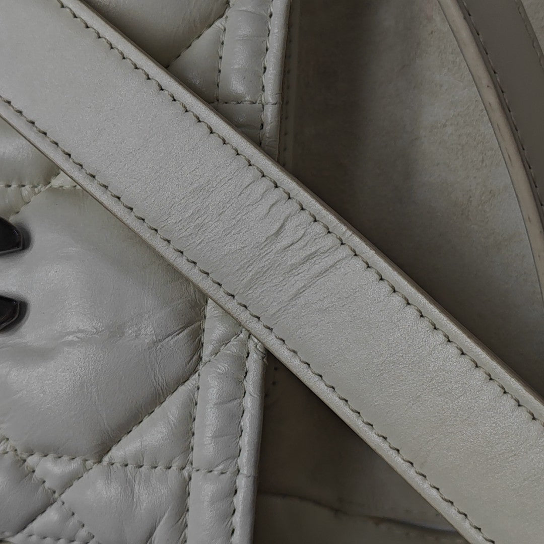 Diorcamp Small Cannage Calfskin White