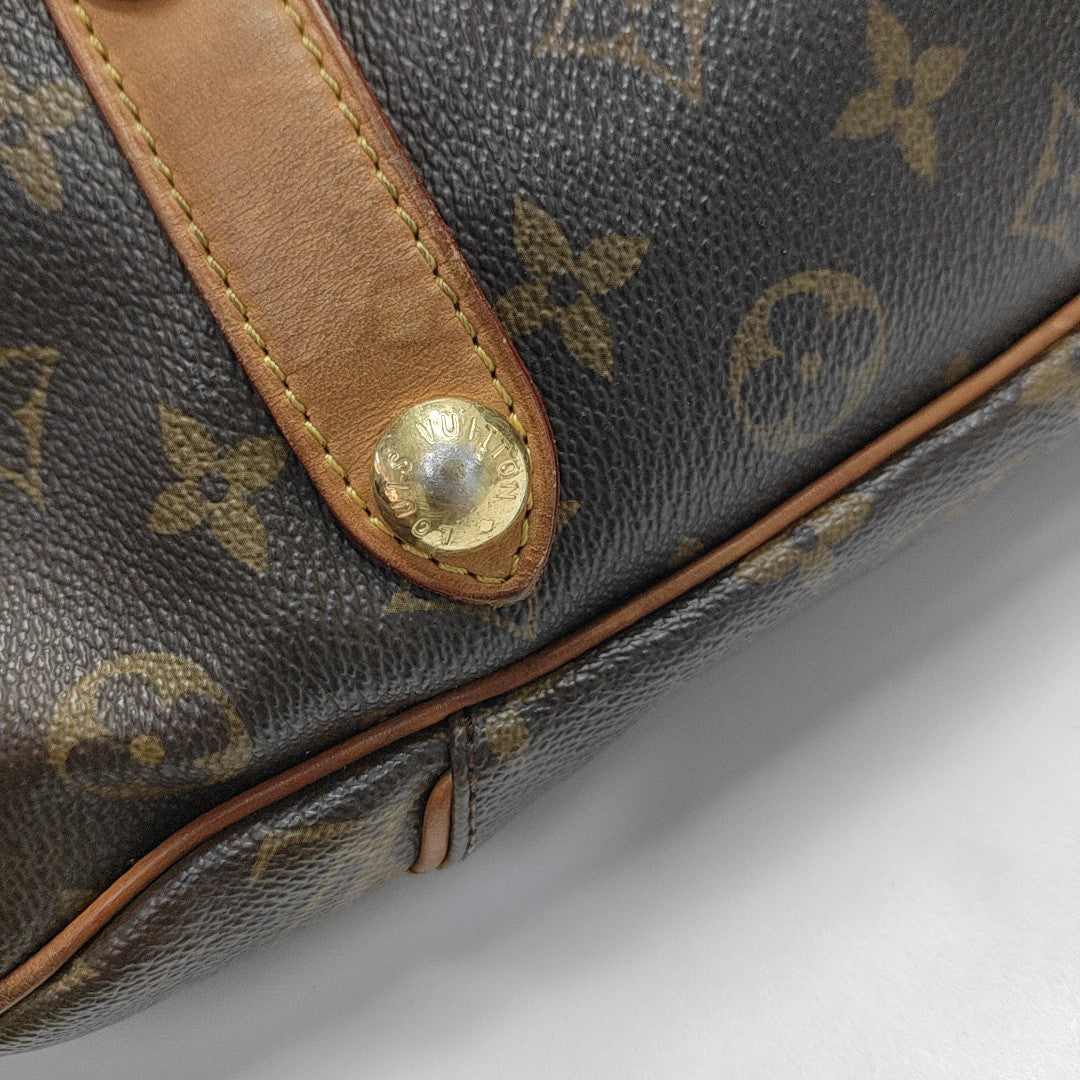 GALLIERA Monogram Coated Canvas Brown