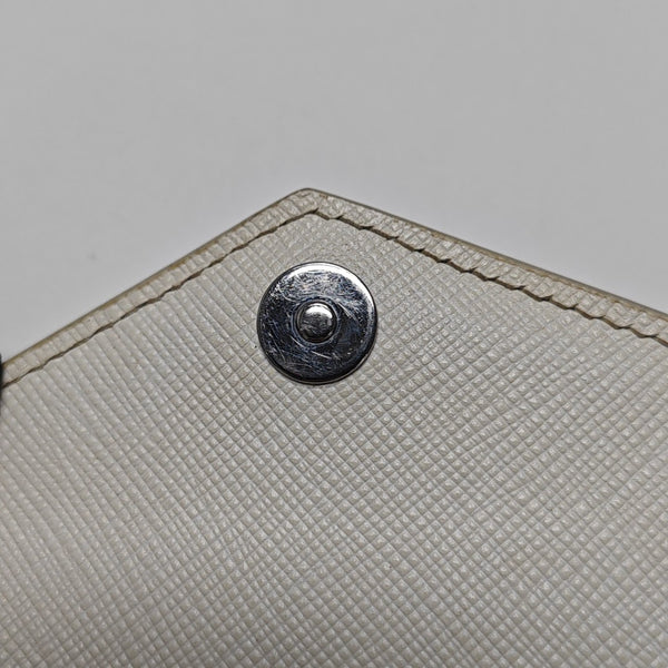 Saffiano Calfskin Shoulder Bag White