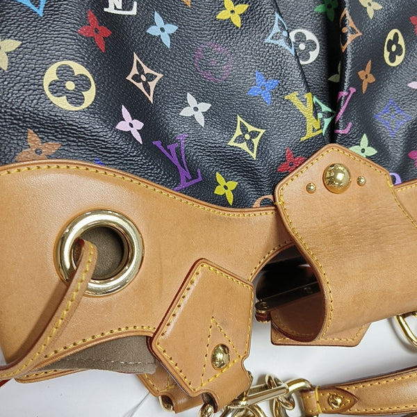 URSULA Monogram Coated Canvas Black
