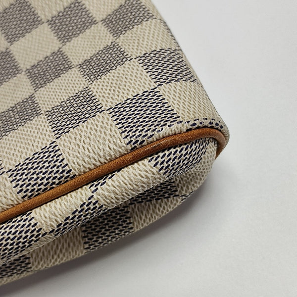EVA Damier Azur Coated Canvas White