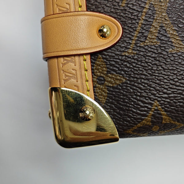 SIDE TRUNK MM Monogram Coated Canvas Brown