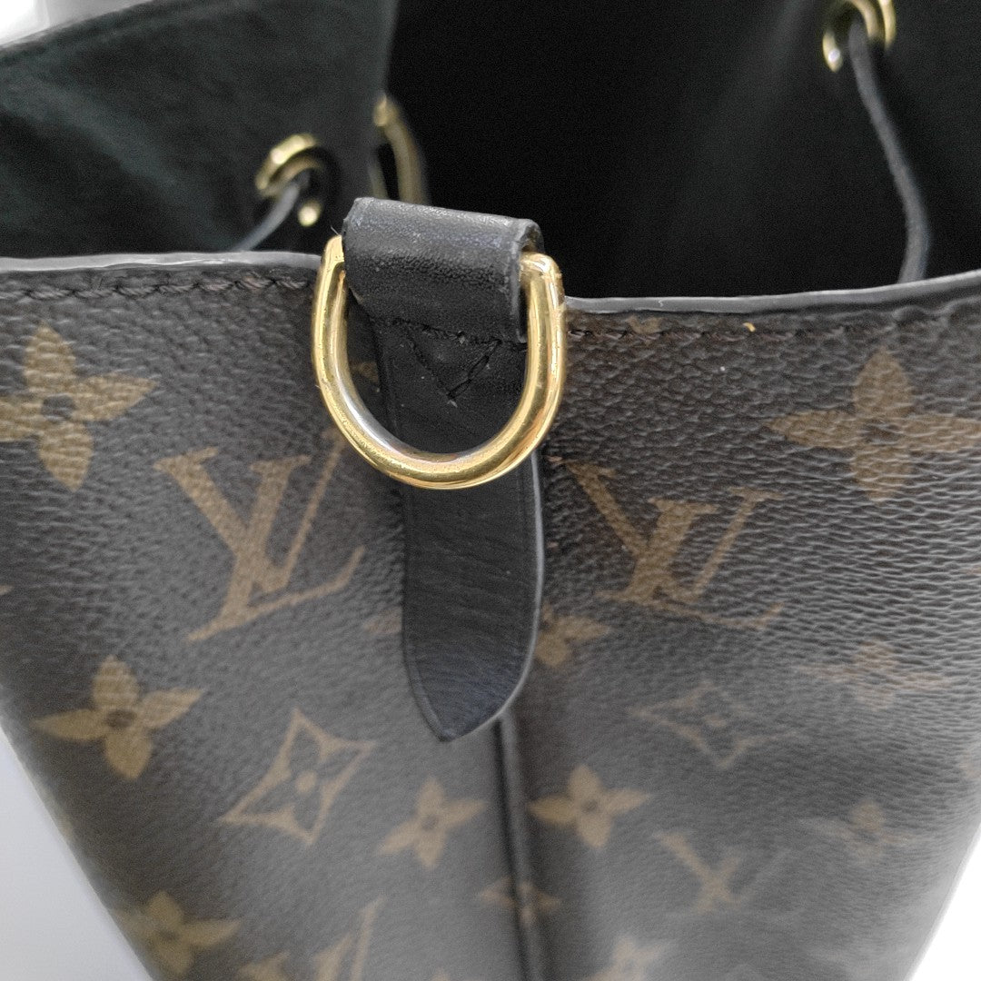 NÉONOÉ MM Monogram Coated Canvas Brown