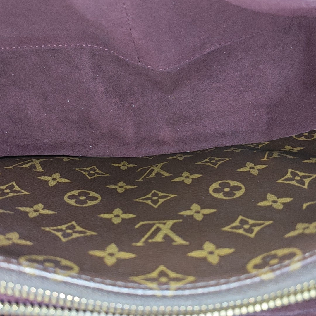 MONTAIGNE MM Monogram Coated Canvas Brown
