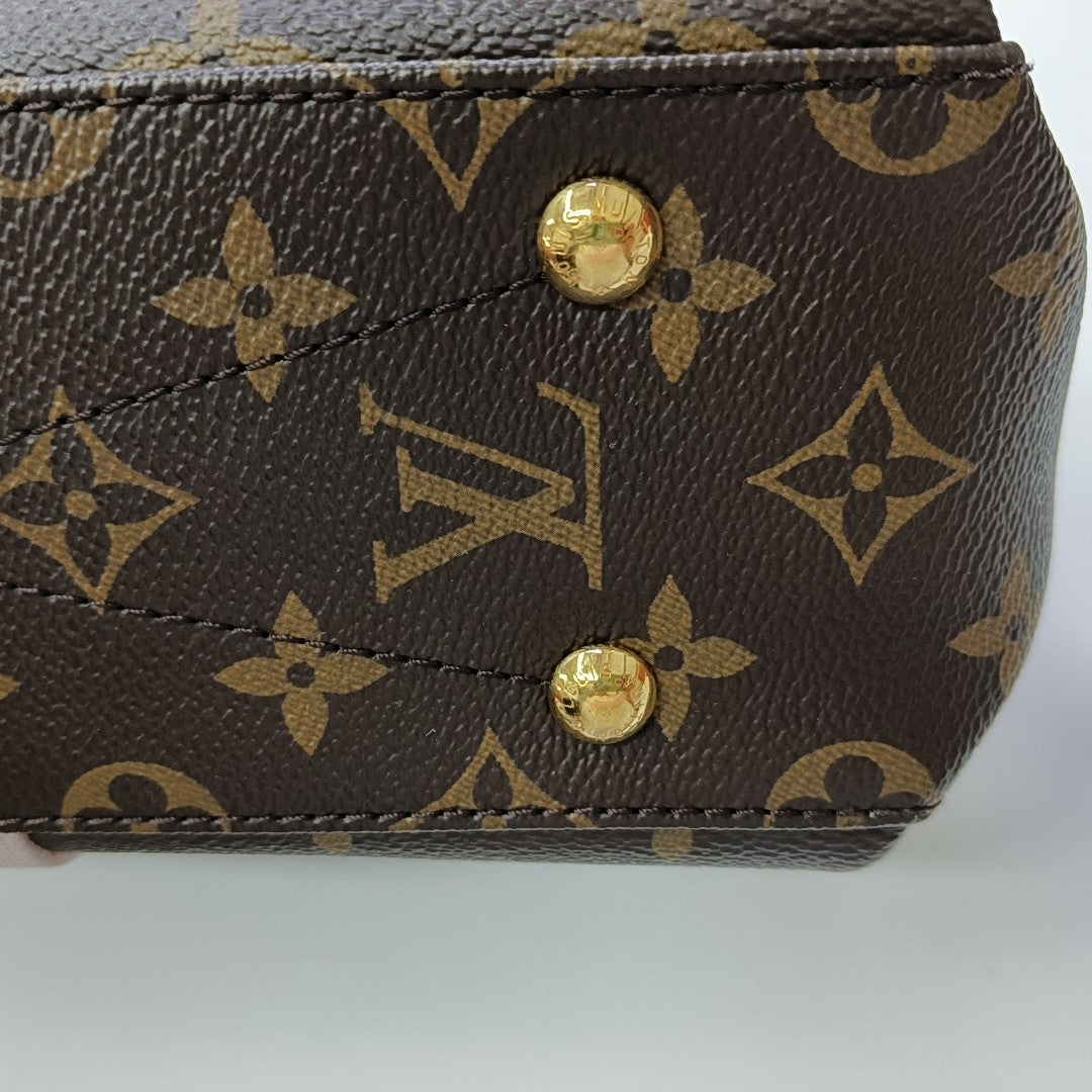 GEORGES BB Monogram Coated Canvas Brown