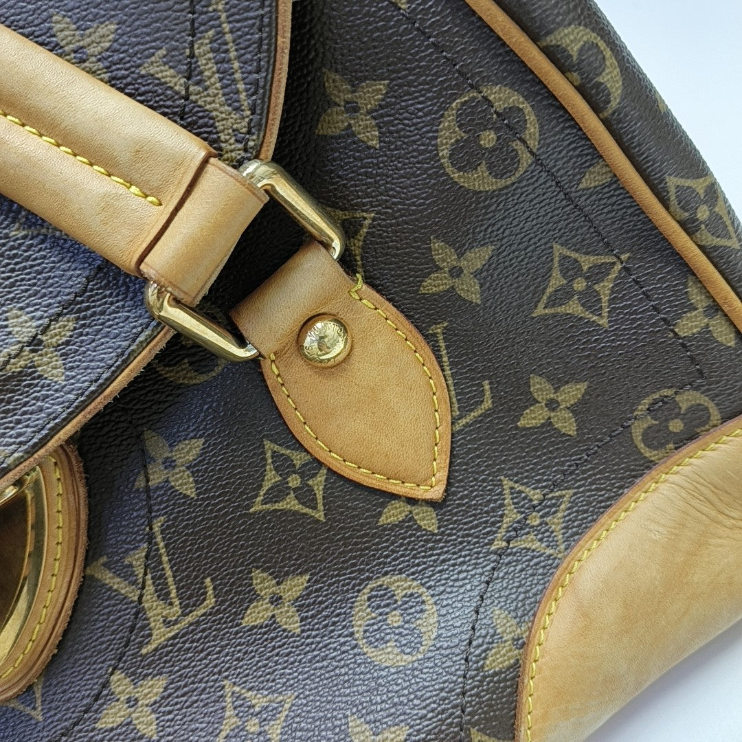 BEVERLY GM Monogram Coated Canvas Brown