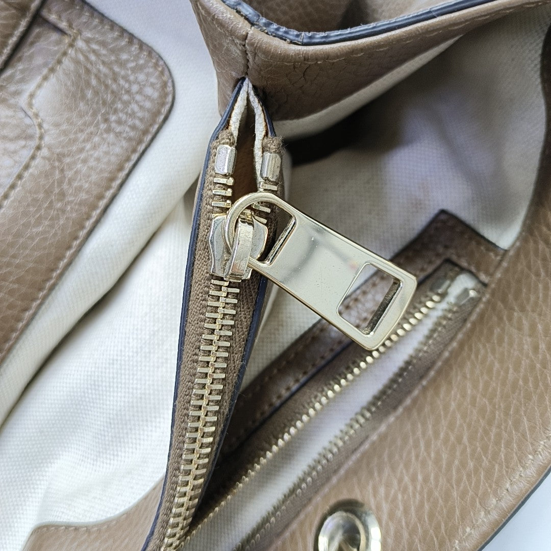 Bamboo 1947 Large Calfskin Brown