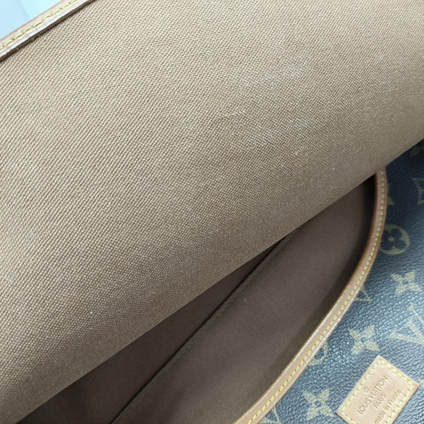 SAUMUR 35 Monogram Coated Canvas Brown