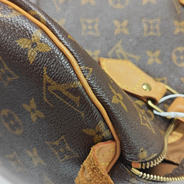 SPEEDY 30 Monogram Coated Canvas Brown