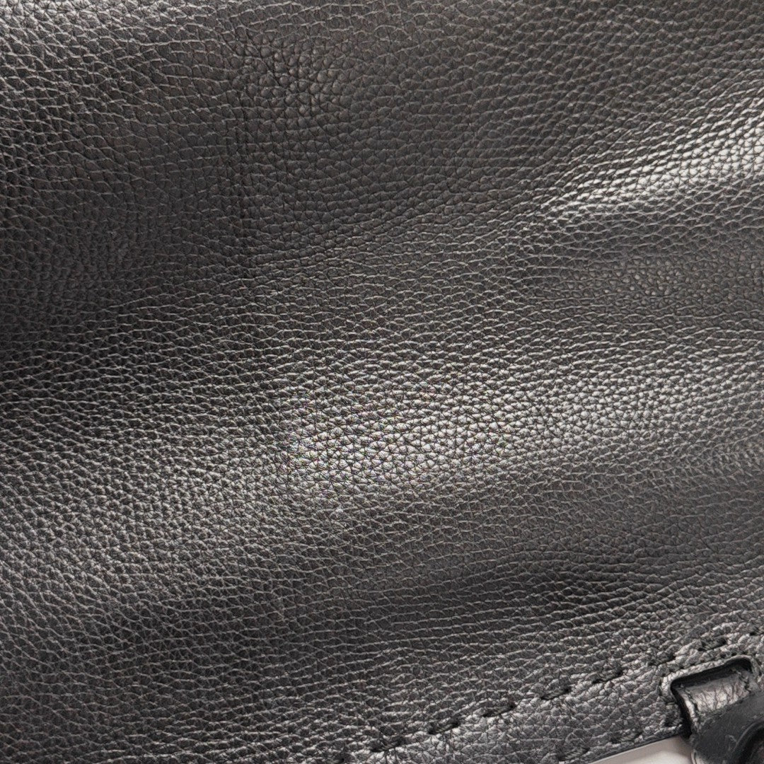 GG Marmont Top Handle Large Calfskin Black