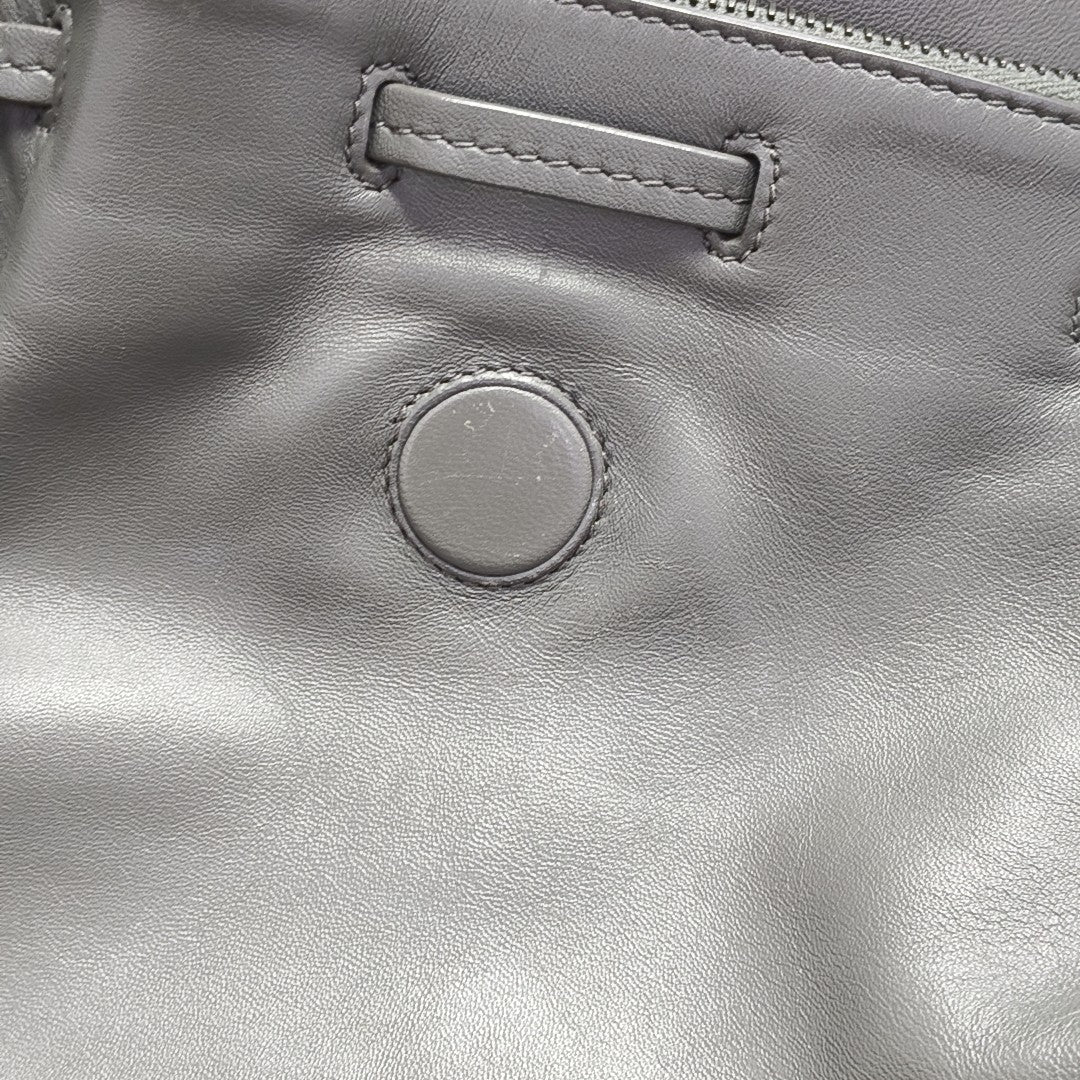 Calfskin Shoulder Bag Gray