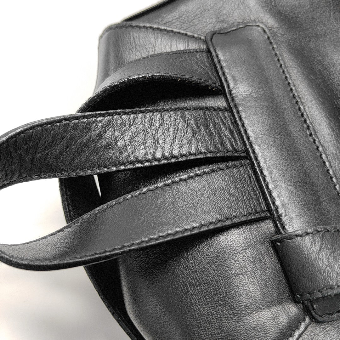 Calfskin Backpack Black