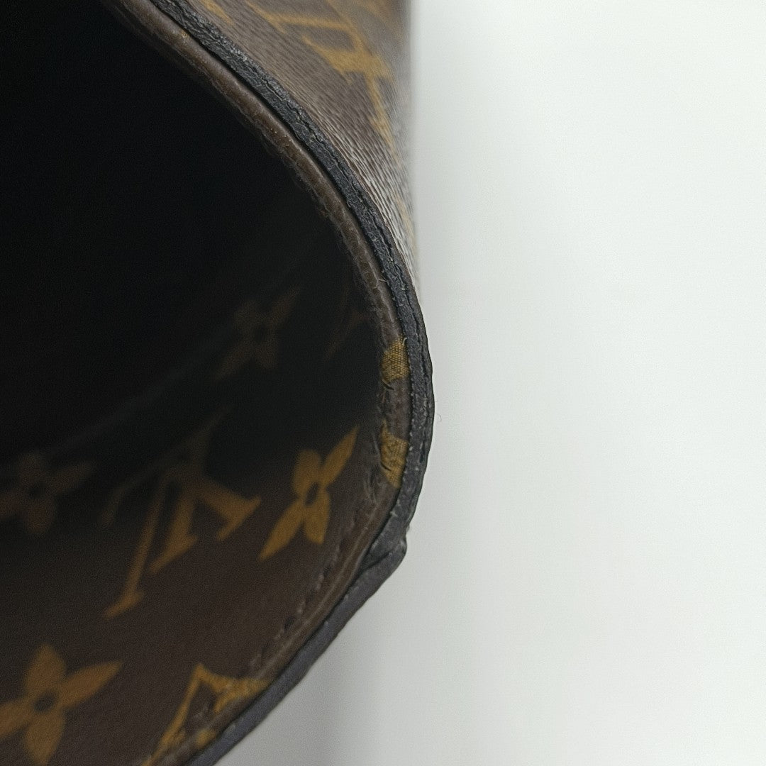 MONTAIGNE GM Monogram Coated Canvas Brown