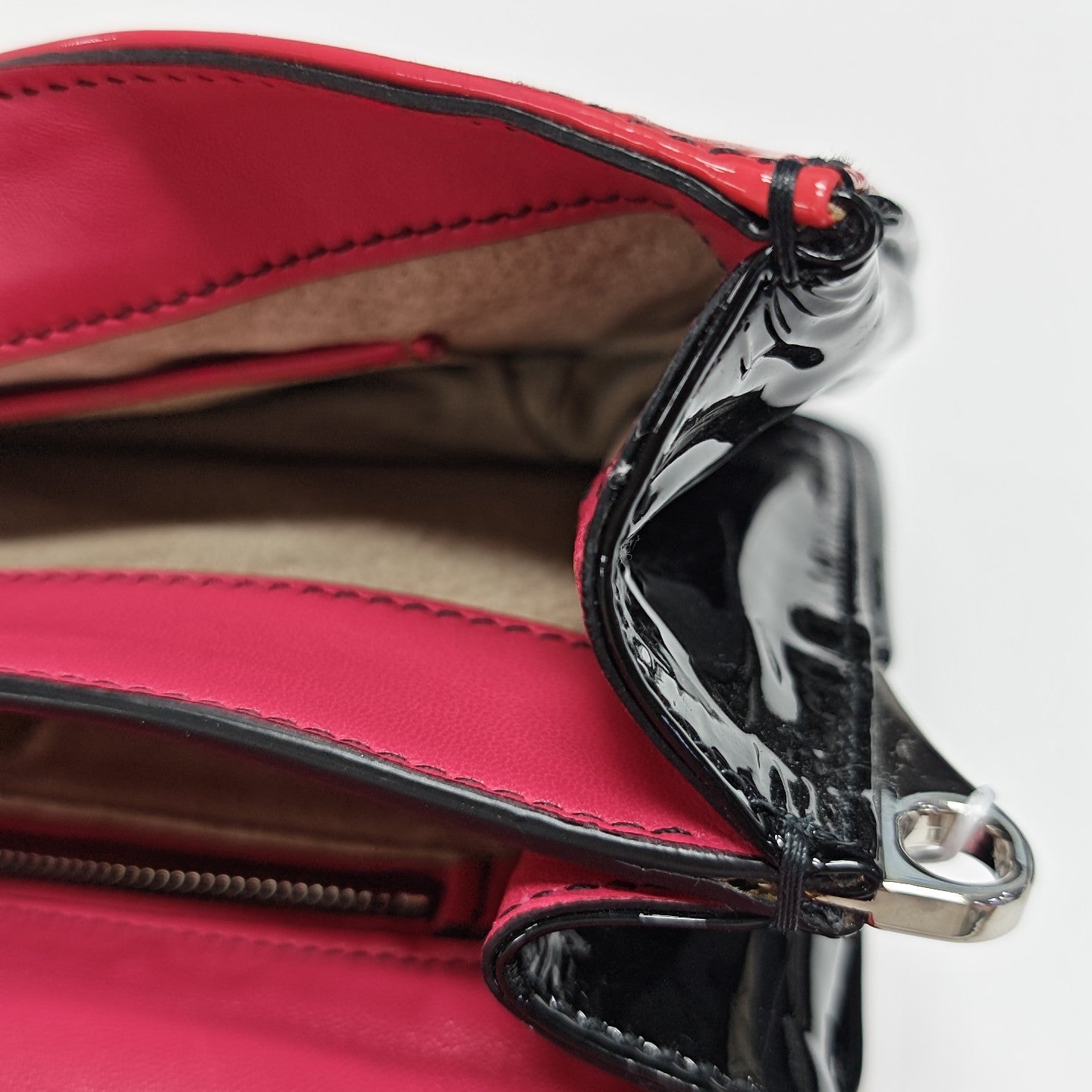 Patent Leather Shoulder Bag Orange
