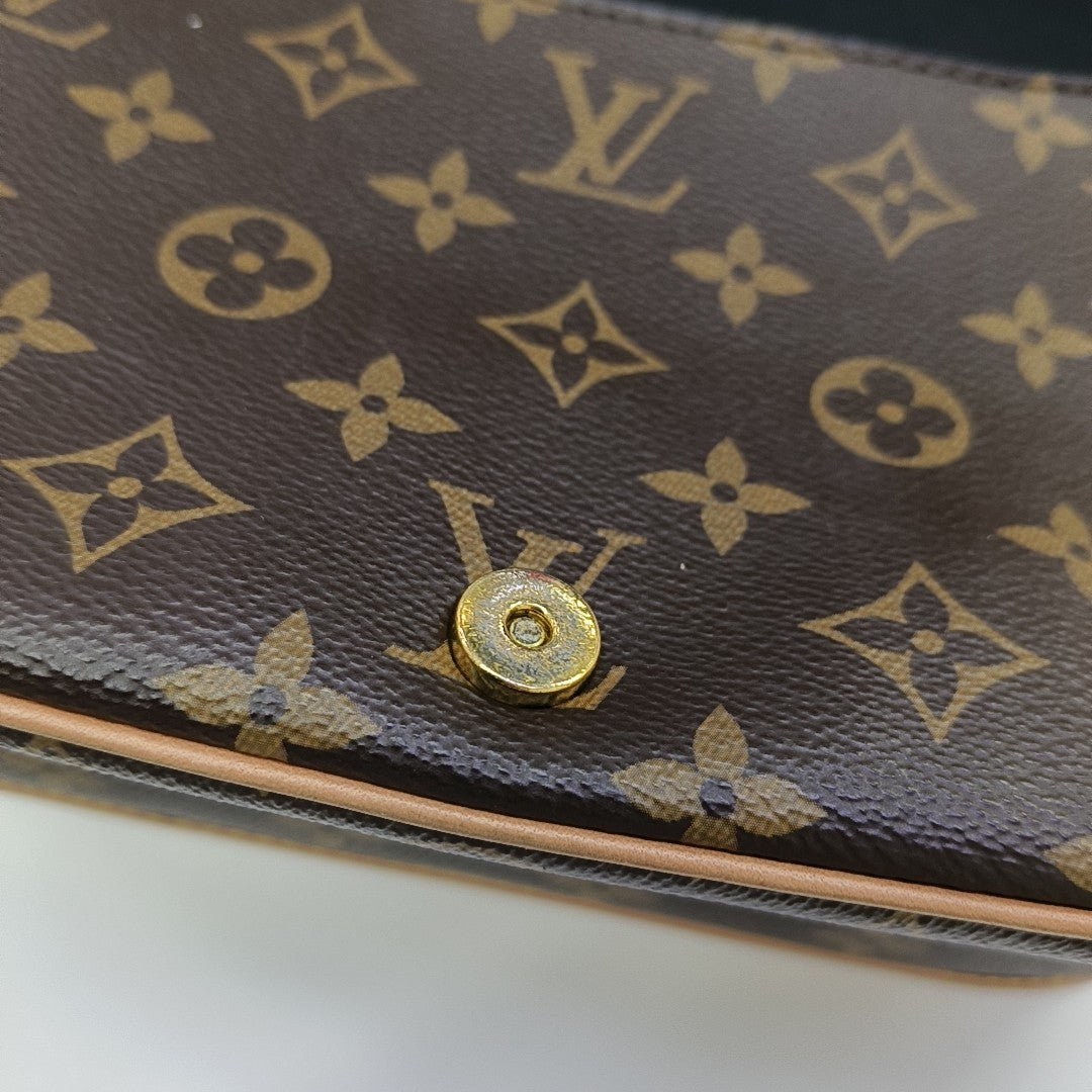 DIANE Monogram Coated Canvas Brown