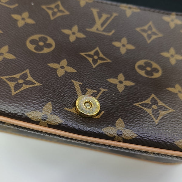 DIANE Monogram Coated Canvas Brown