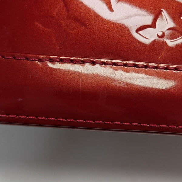 ALMA BB Monogram Patent Leather Red