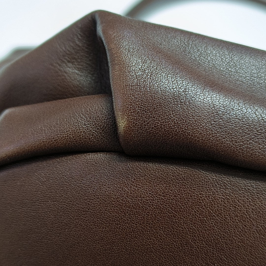 Calfskin Shoulder Bag Brown