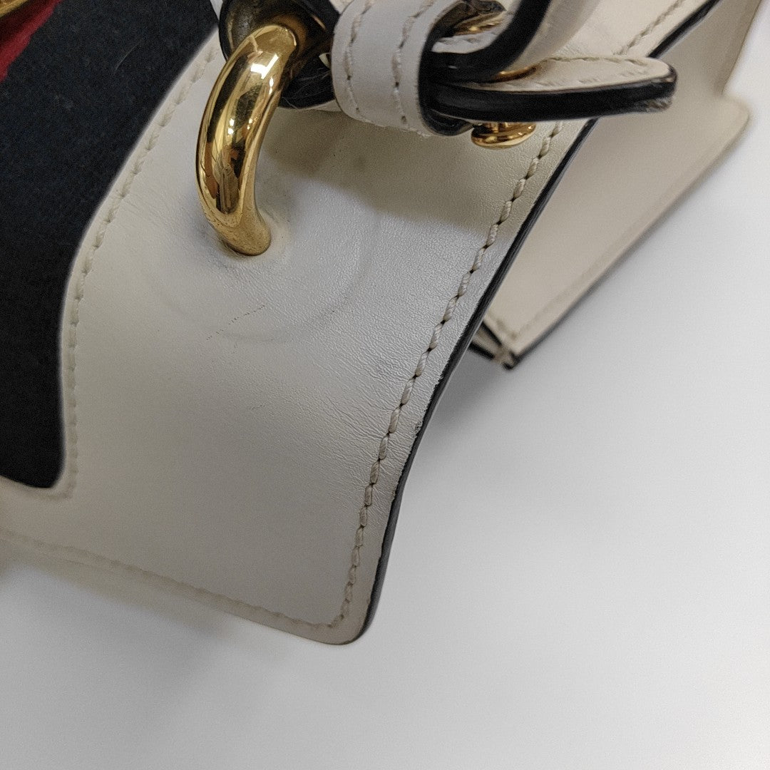 Sylvie Mini Calfskin White