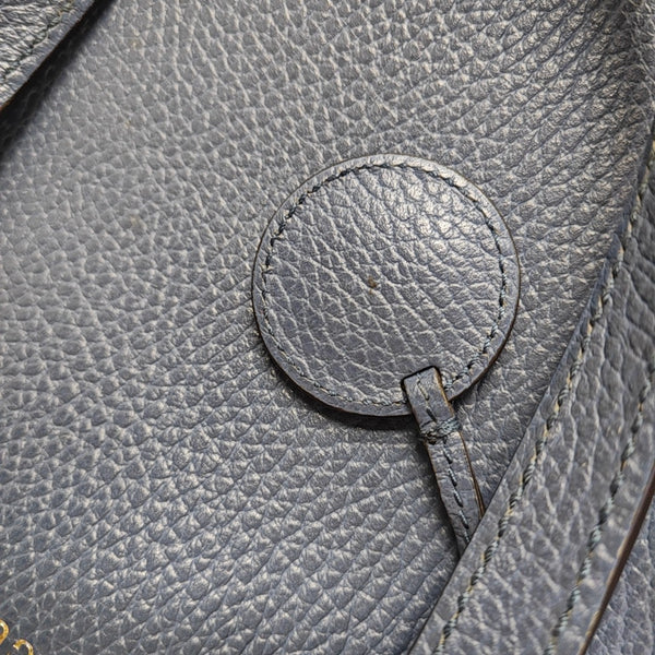 Calfskin Shoulder Bag Blue