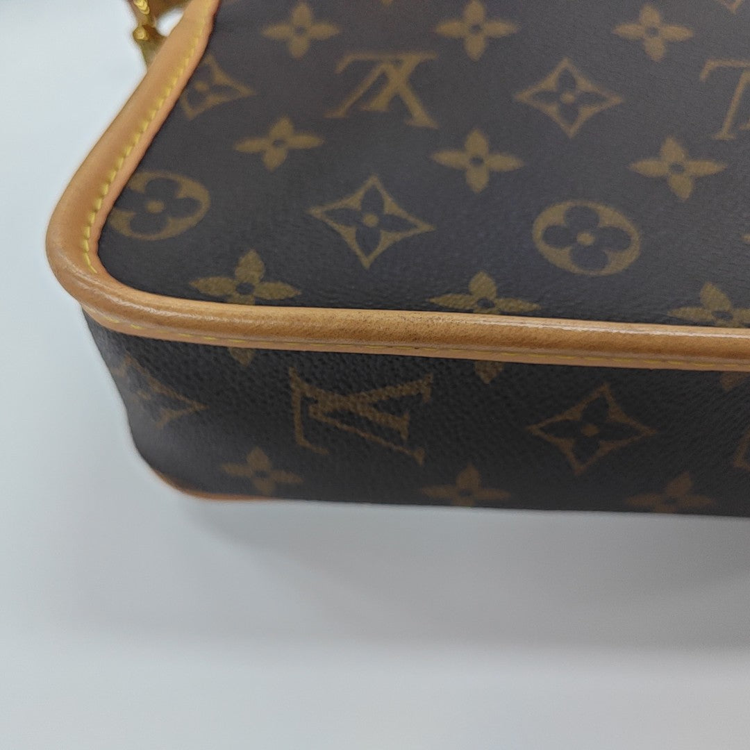 DIANE Nano Monogram Coated Canvas Brown