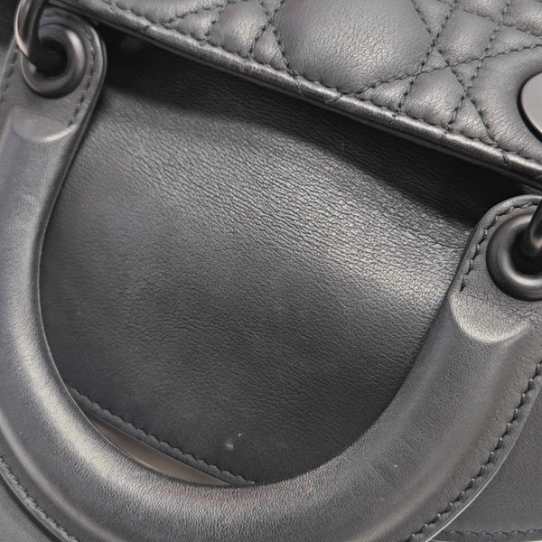 Lady Dior Small Cannage Calfskin Black