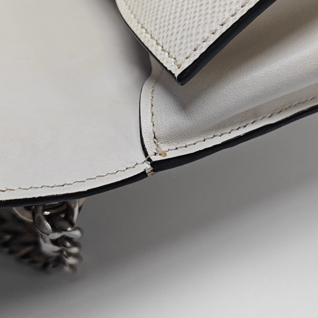 Monochrome Saffiano Calfskin White