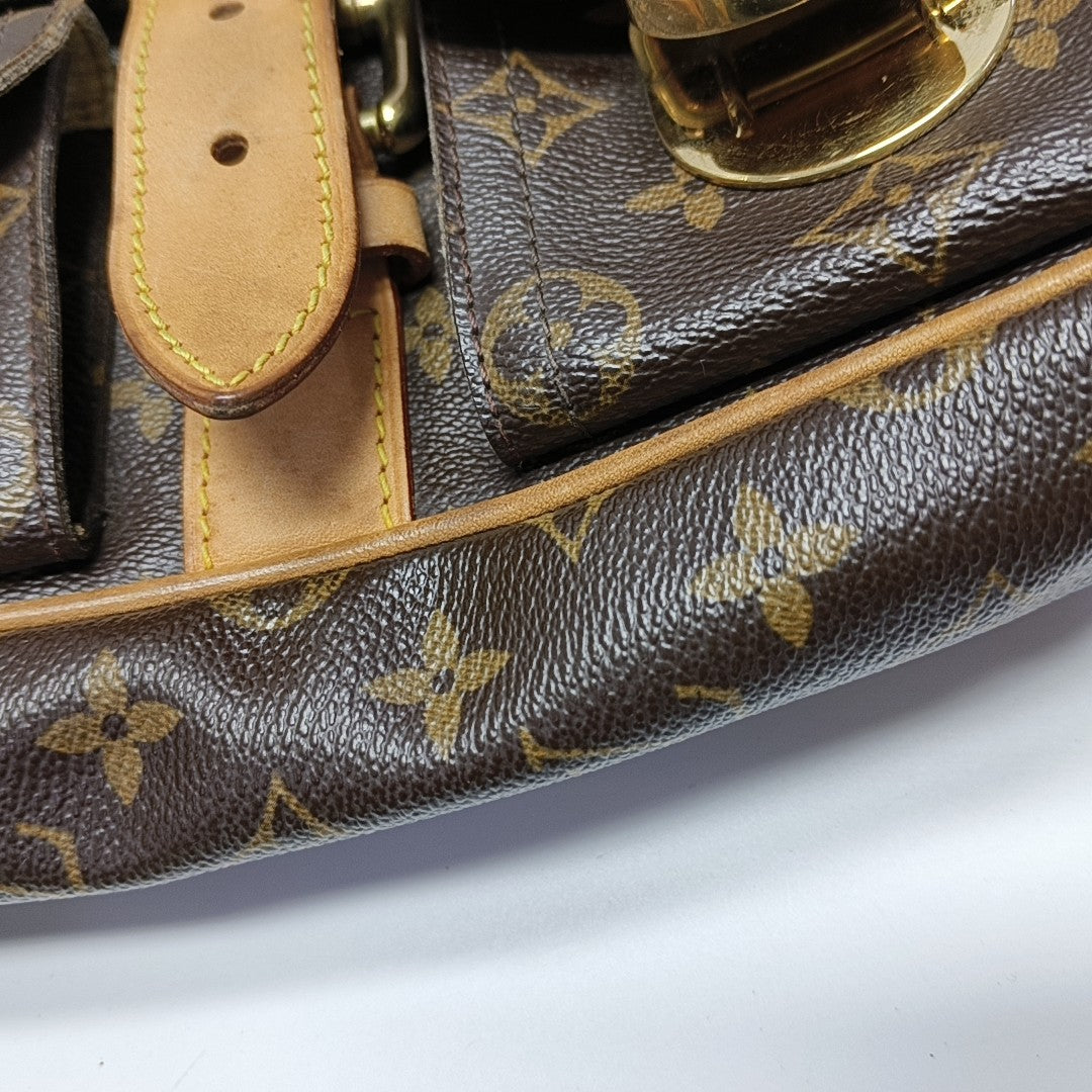 HUDSON PM Monogram Coated Canvas Brown