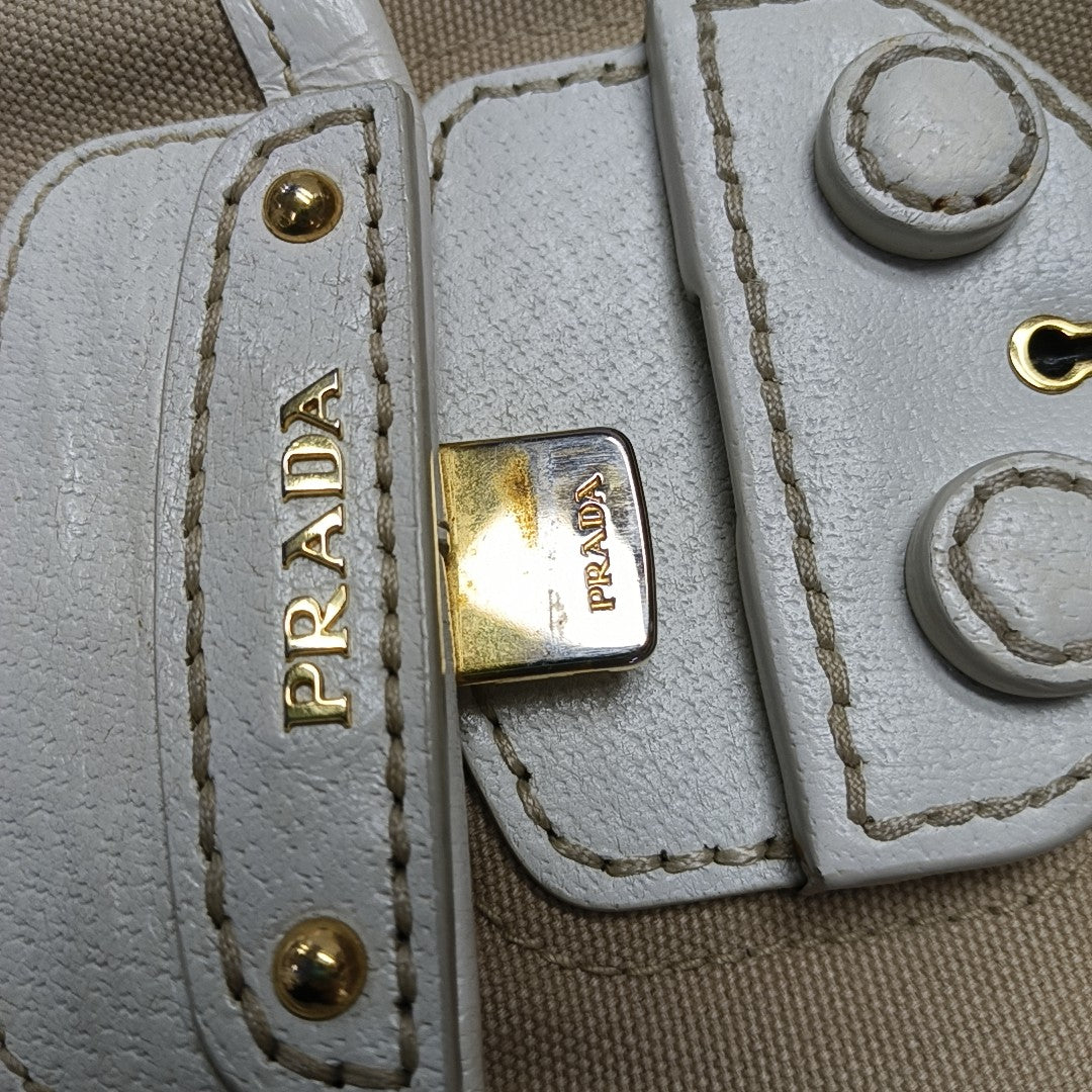 Canvas Shoulder Bag Brown