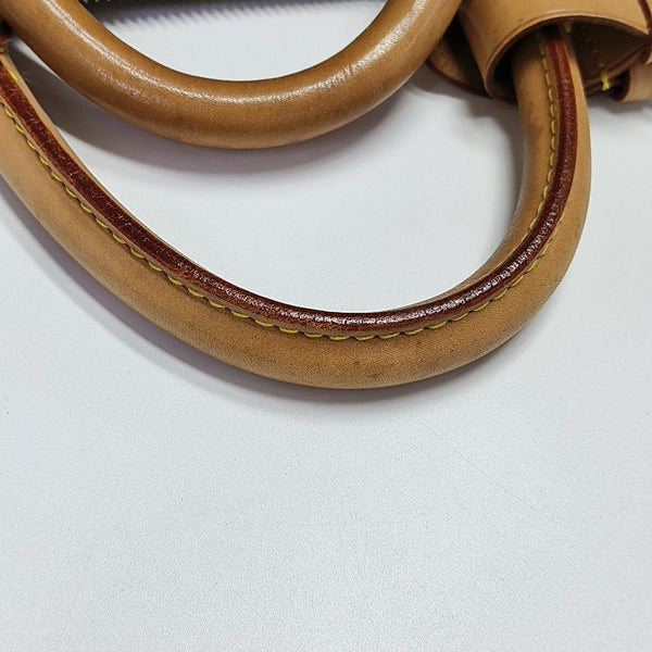 KEEPALL 55 Monogram Coated Canvas Brown