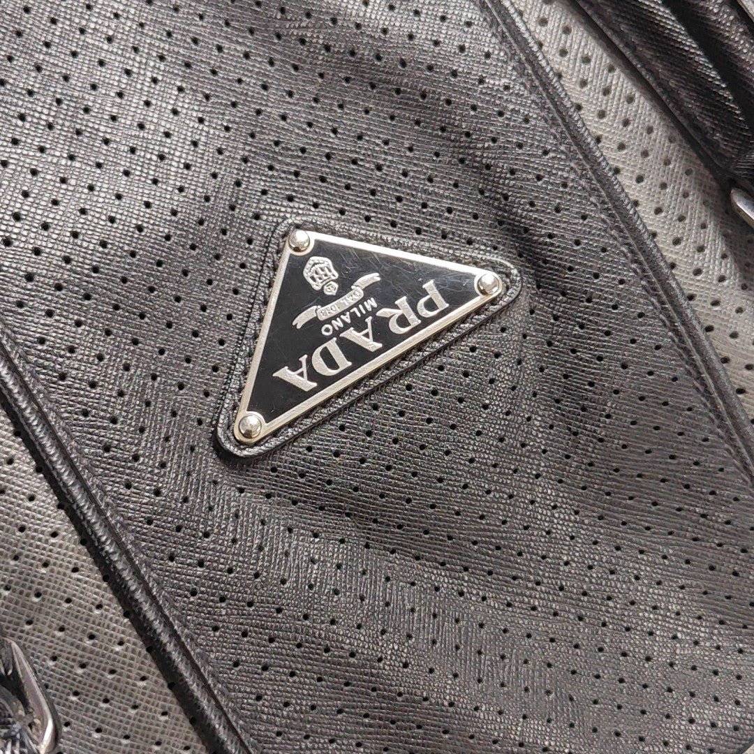 Calfskin Shoulder Bag Gray