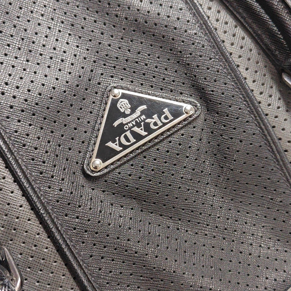 Calfskin Shoulder Bag Gray