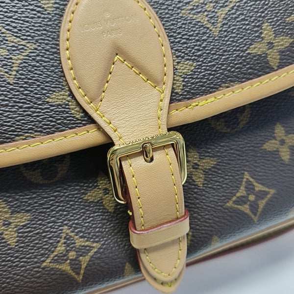 DIANE Monogram Coated Canvas Brown