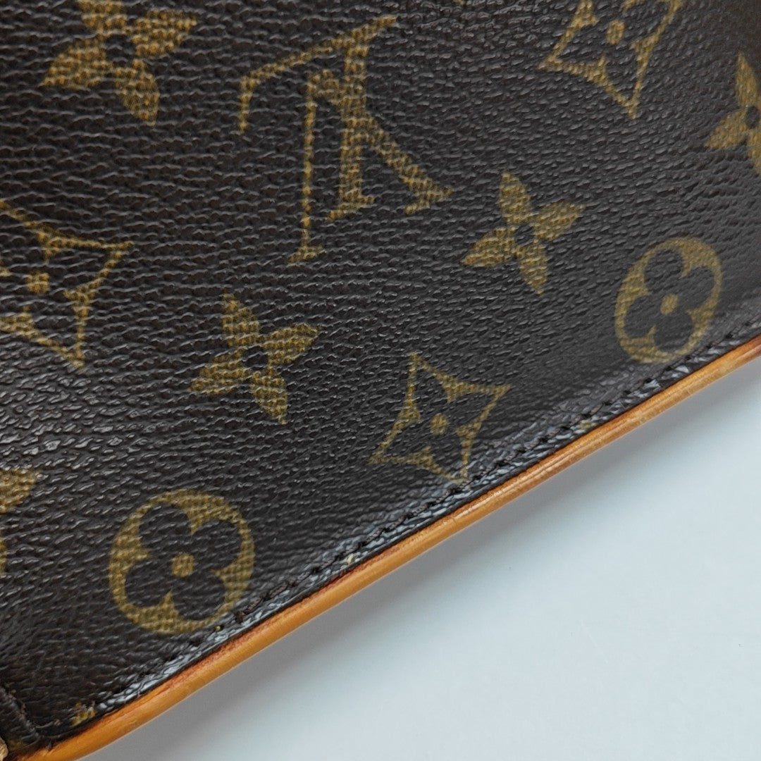 HUDSON MM Monogram Coated Canvas Brown